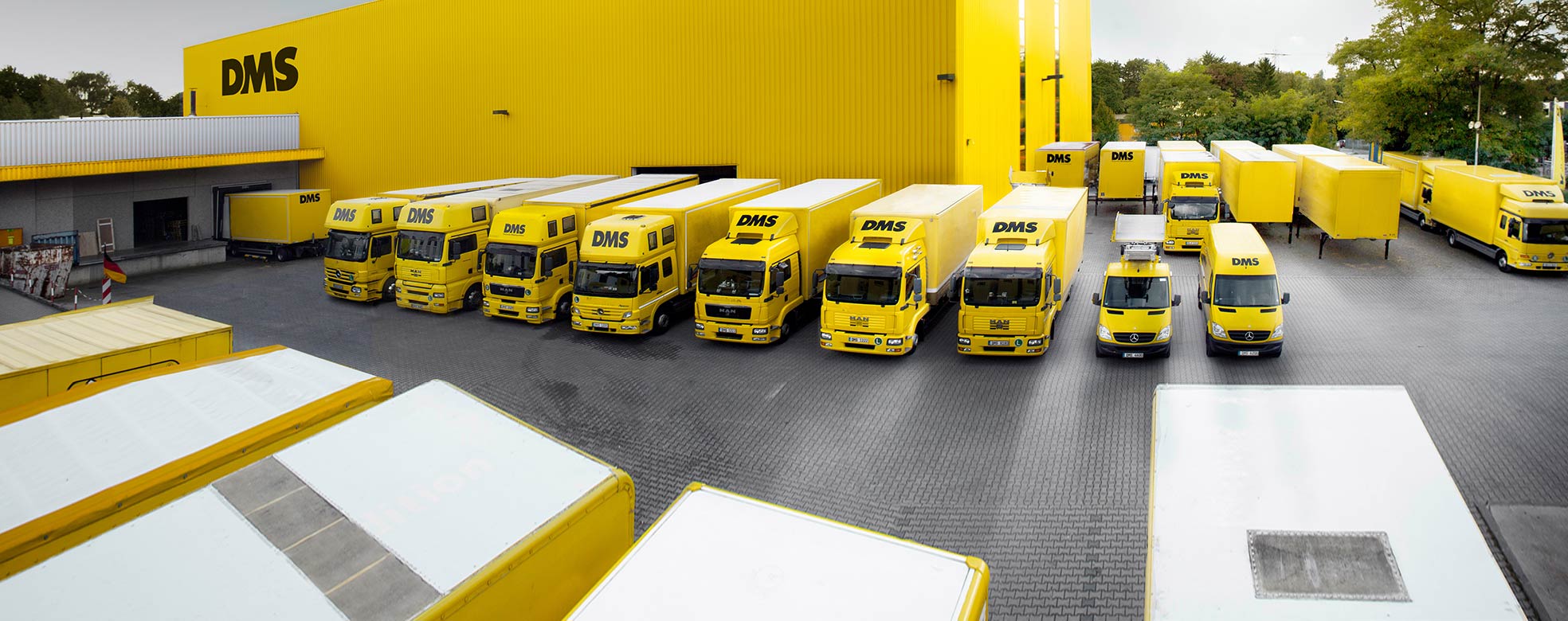 Großer Fuhrpark für Umzüge