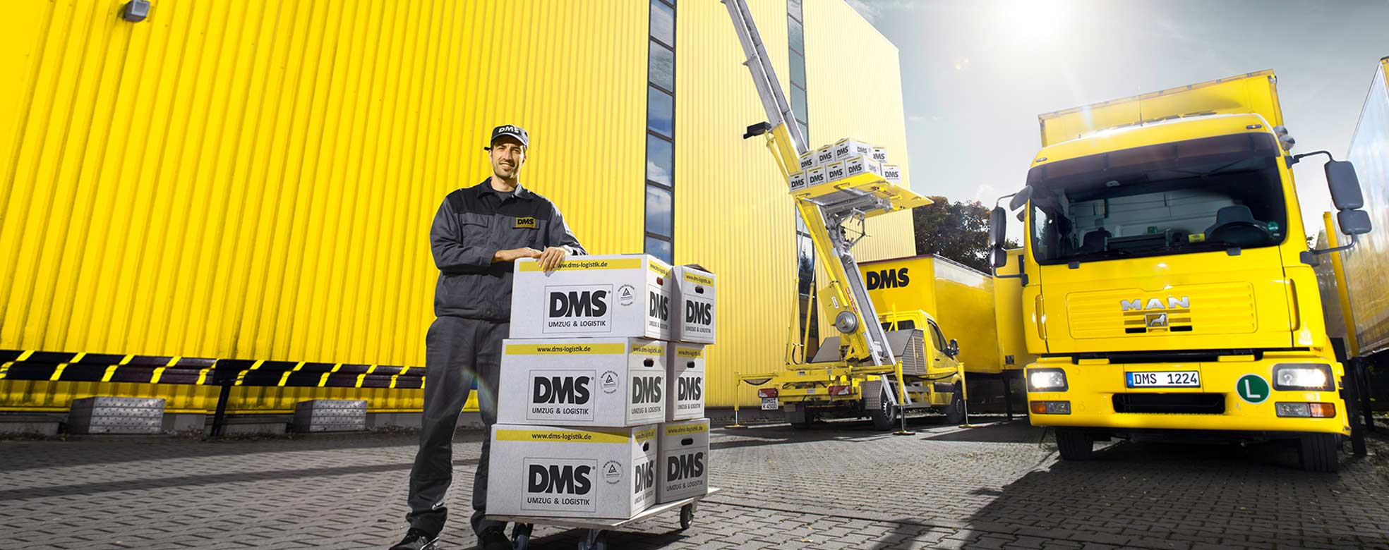 Technik und Equipment für Umzug